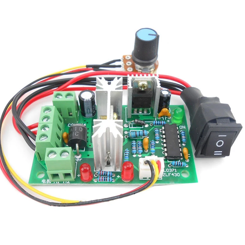 PWM DC Motor Speed Controller Switch DC 20A Current Regulator 10-60V PWM Controller 150W 12V 24V 36V 48V