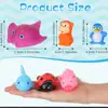 Cute Animals Swimming Water Toys For Children Soft Rubber Float Squeeze Sound Squeaky Bathing Toy For Baby Bath Toys 5