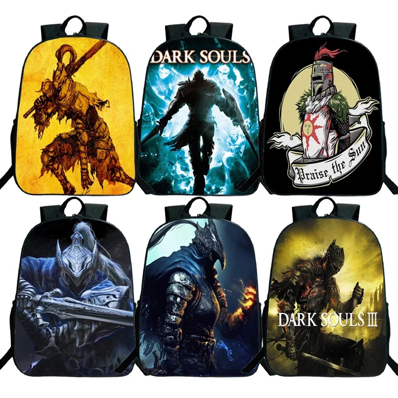 

Dark Soul Backpacks Artorias Students School Bags Boys Girls Book Bag Teens Travel Knapsack Fashion Casual Mochila