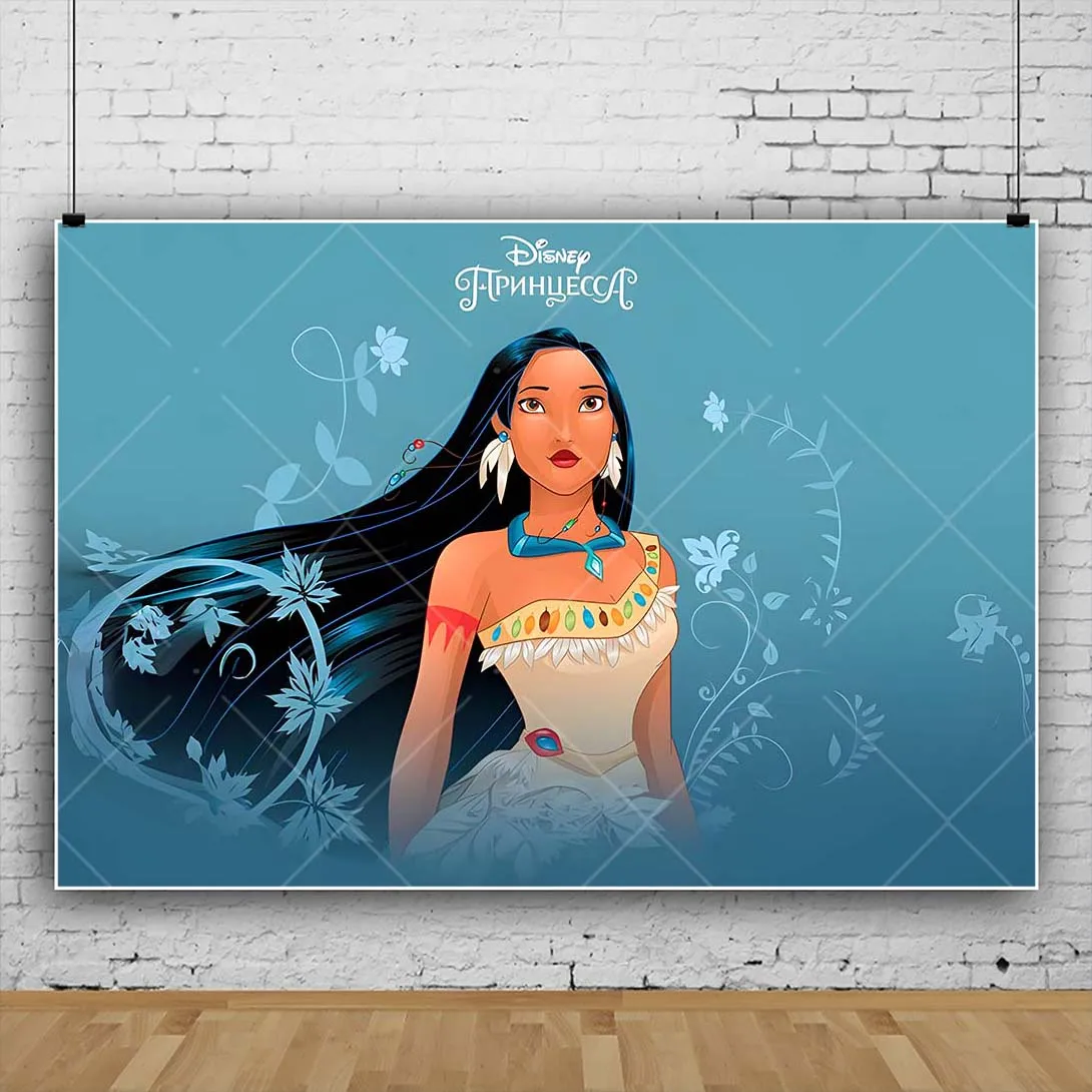 Disney Pocahontas Photography Background Custom Cartoon Princess