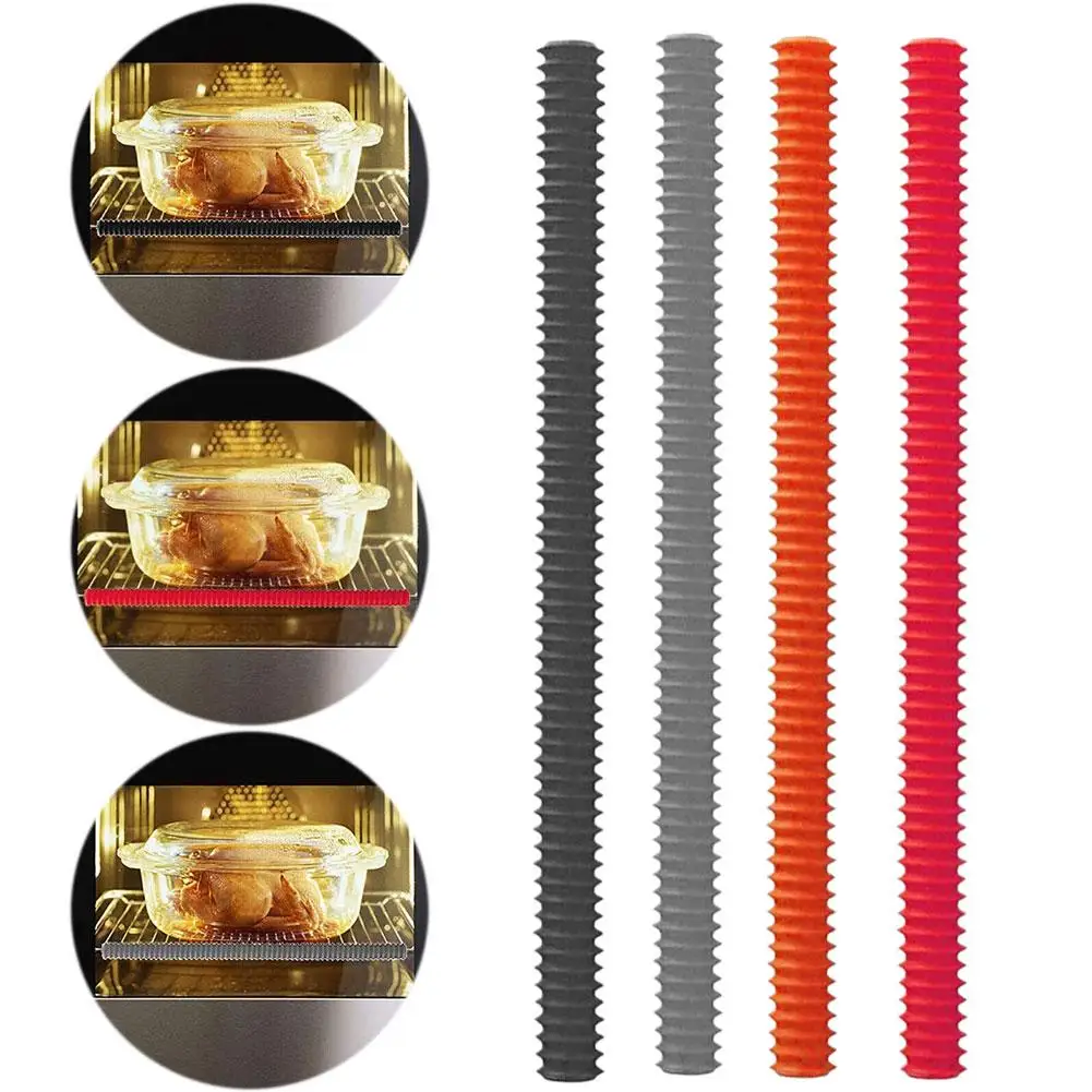 

Silicone Heat Insulation Strip Sleeve High Temperature Strips Sleeve Thermal Guard Protector Baking Oven Kitchen Tool Anti- F6p0