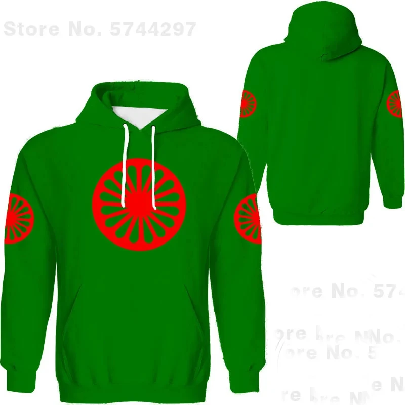 2024 Spring And Autumn Men's Hooded Sweatshirt Roman Gypsy Flag 3d Print Streetwear Hoodies Oversized Long Sleeve Pullovers Male 5