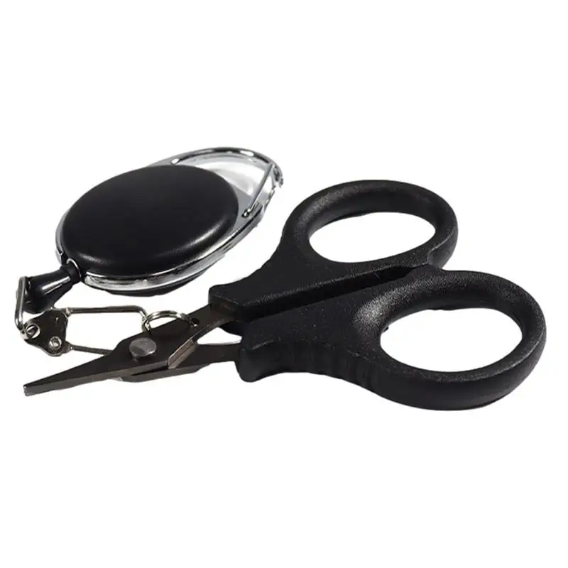 

Рыболовные ножницы из нержавеющей стали, ножницы для рыбалки, выдвижной шнурок, нержавеющие рыболовные ножницы для соленой воды