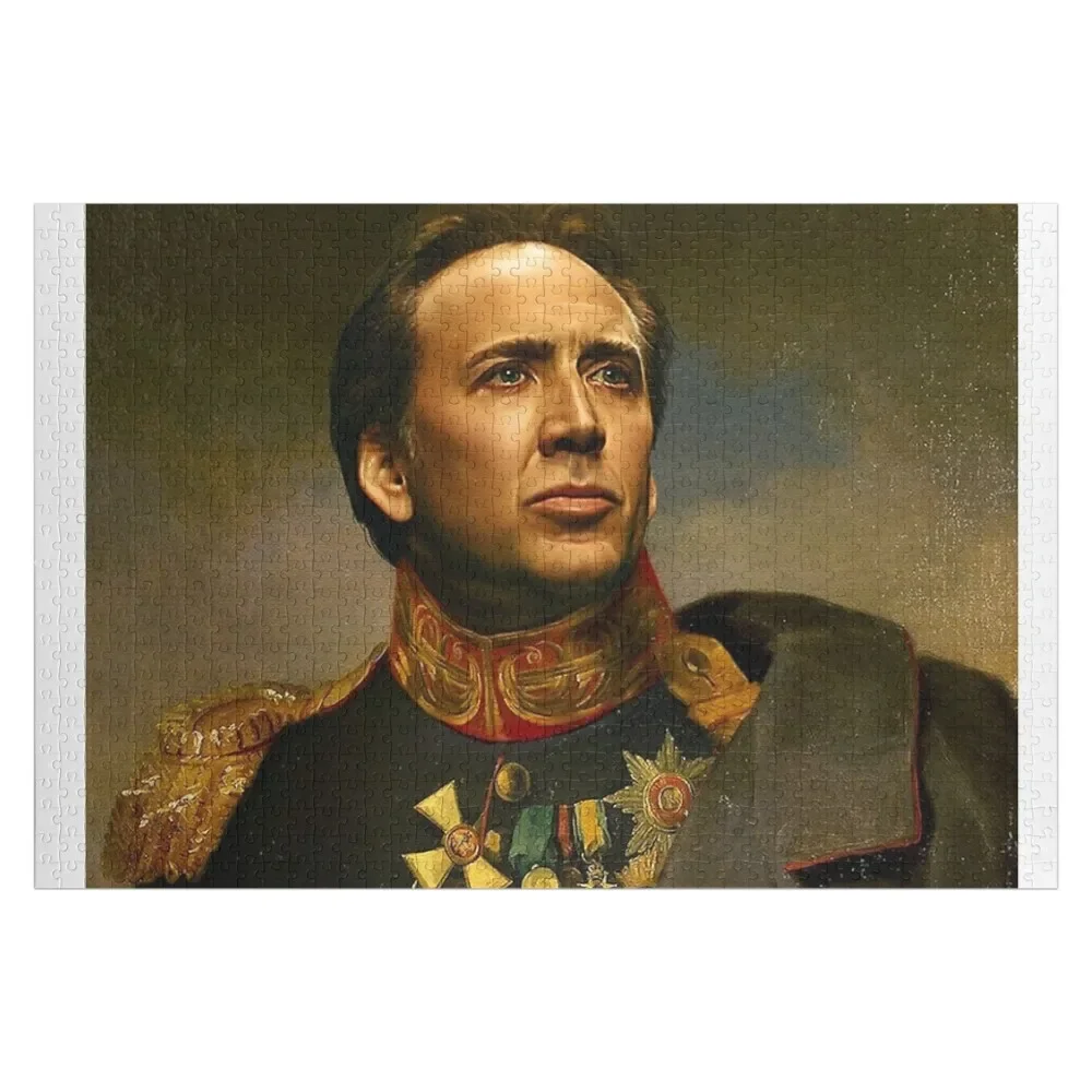 Nicolas Cage - replaceface Jigsaw Puzzle Woodens For Adults Customized Kids Gift Customizeds For Kids Puzzle