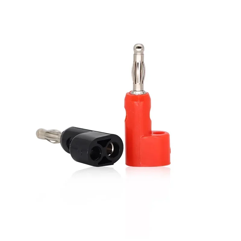 40pcs/4mm Adaptor Electrical Connecting bending L shape Banana Jack Plug Socket for Binding Post Test Terminal Connector
