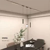 Smart Home Tuya Zigbee Remote Control 6mm Thin Surface Mount Magnetie Track Light Ceiling System Black White Lamp Lighting DC48V 5