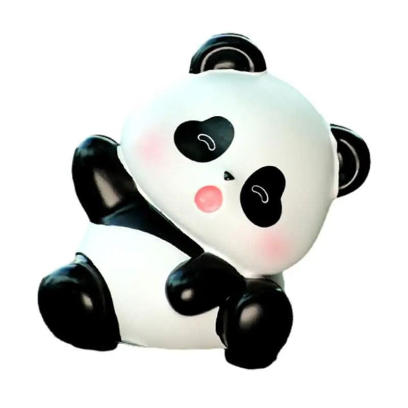 Panda Doll Mini Panda Doll Car Interior Cute Panda Figurine Cartoon Auto Interior Accessory Car Interior Panda Doll Ornaments