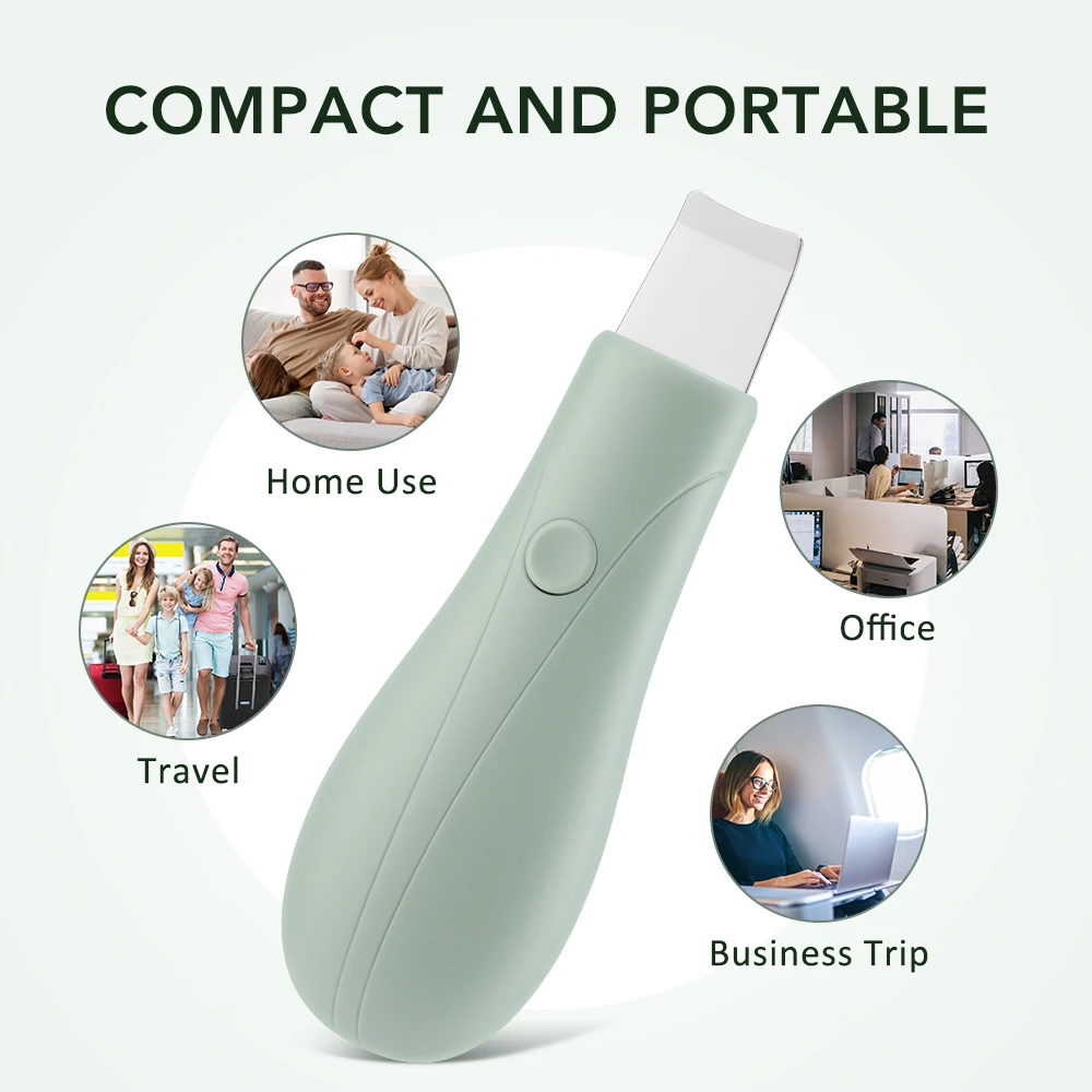 Deep Vibrate Skin Scrubber Facial Cleaner Shovel Spatula Not Ultrasonic Face Scr