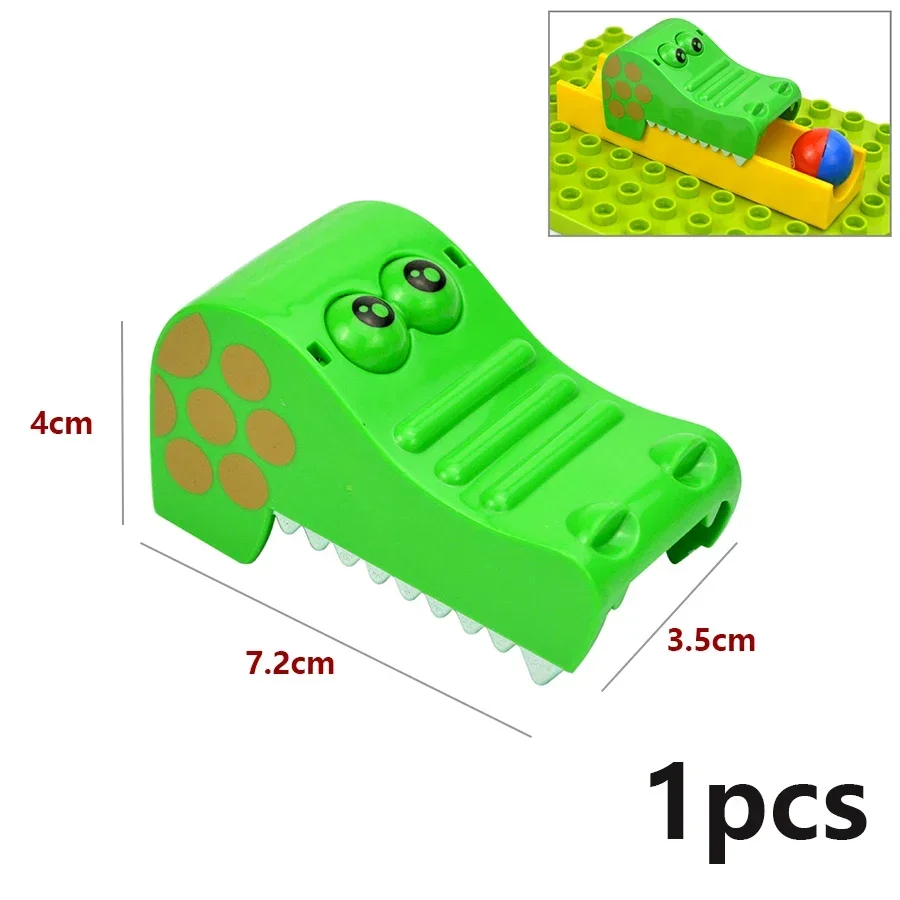 Jumbo Building Block Slide & Track Maze with Fun Animals and Structures