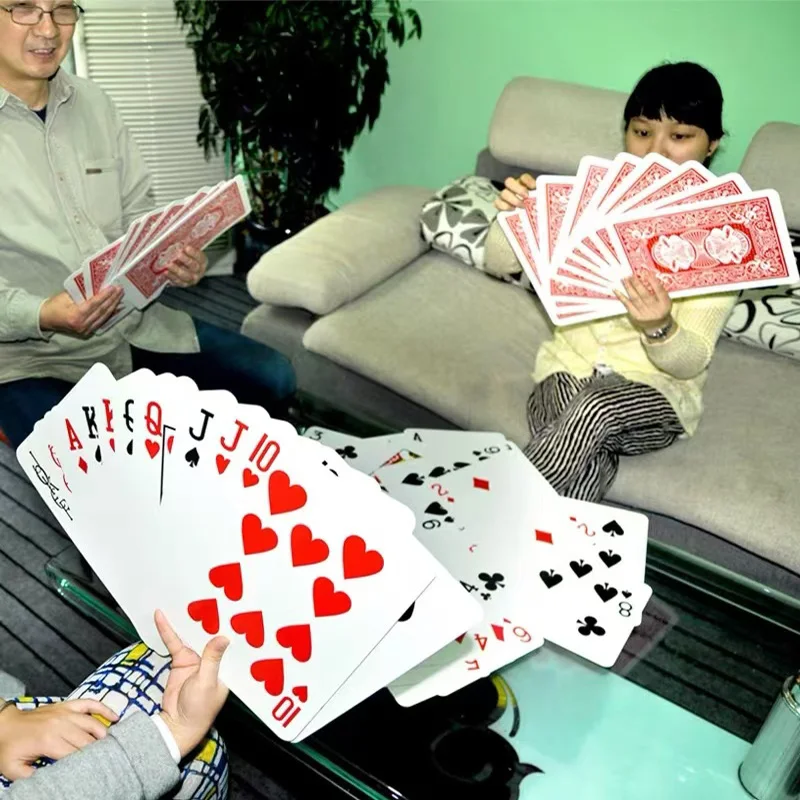 Giant Oversized Playing Cards Jumbo Fun Games Carnival Birthday Wedding Party Favors Juegos De Mesa Divertidos 2
