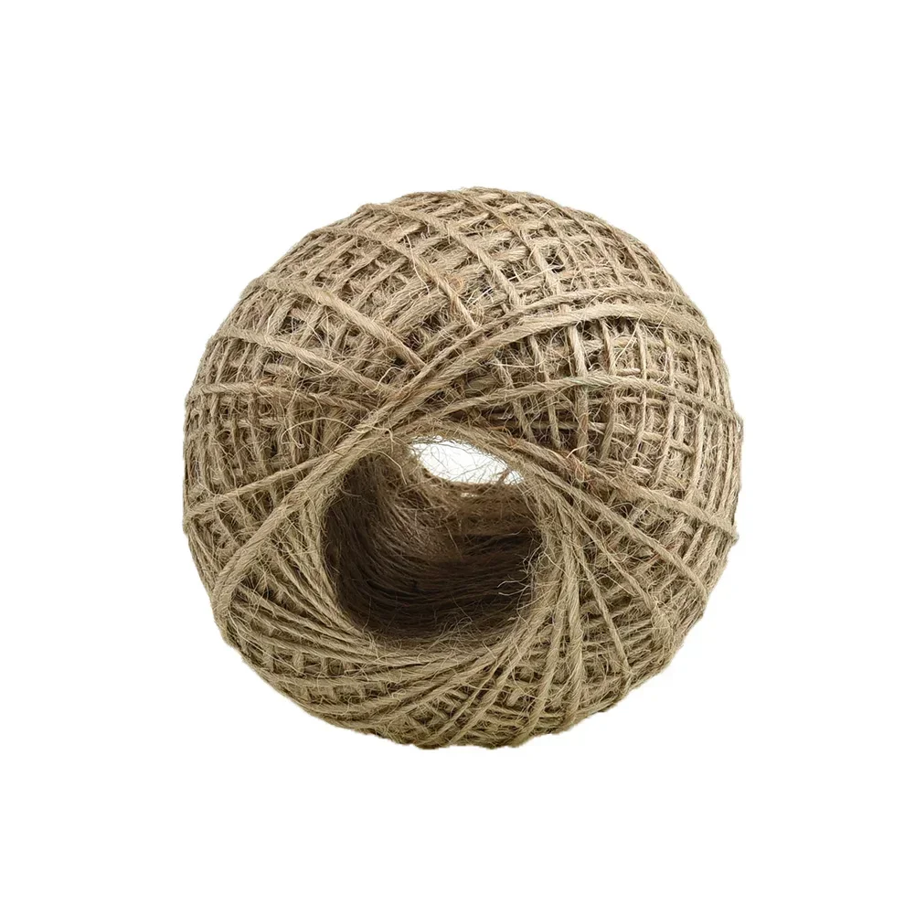 Jute Rope 100m Long Jute Rope Natural Linen Twine Rustic String Cord Rope DIY String For Gardening Crafts Bundling Packaging Linen
