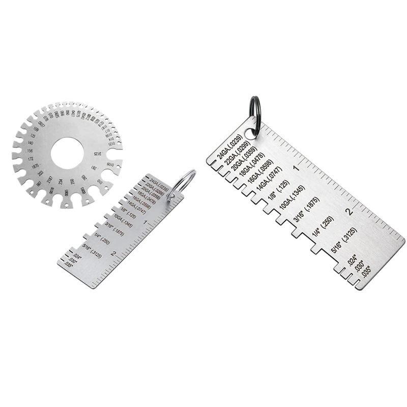 

1 Pcs Metal Sheet Thickness Gauge Welding Gage Inspection Tools & 1 Set Welding Gauge Welding Gauge Inspection Tool Promotion