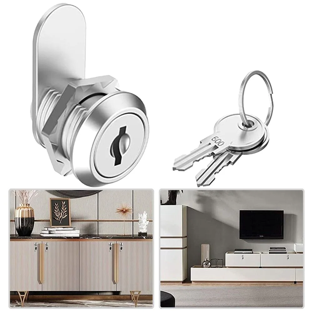 

Cam Lock Set Premium Cabinet Zinc Alloy 16mm For RV Camper Door Tool Box For Filing Cabinets Hardware
