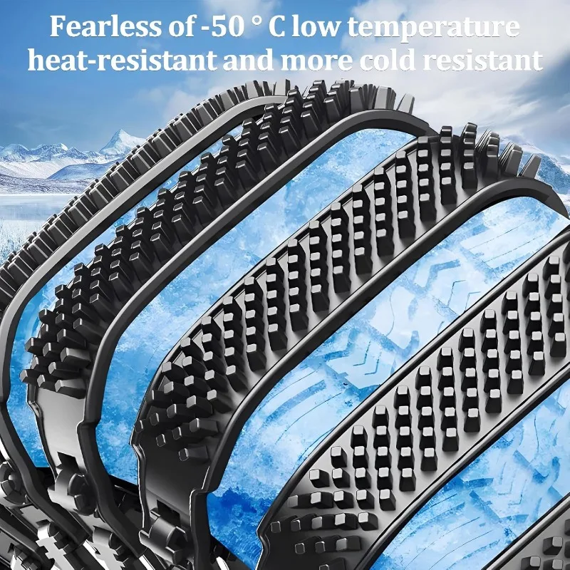 Snow bike chain, 5 universal snow bike chain emergency anti-skid for cars/trucks/SUVs, which can use snow on the road.