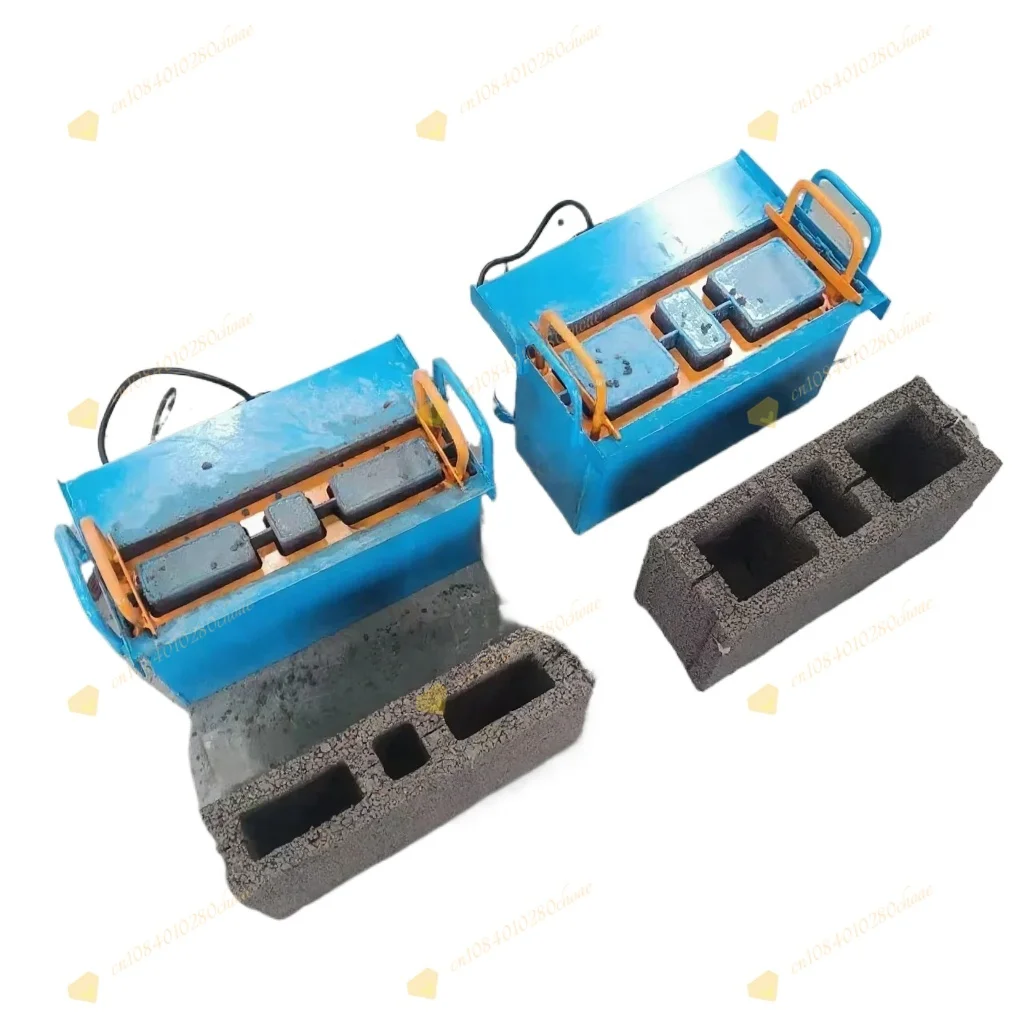 Household portable brick beater, small one hollow brick machine at a time, two-p