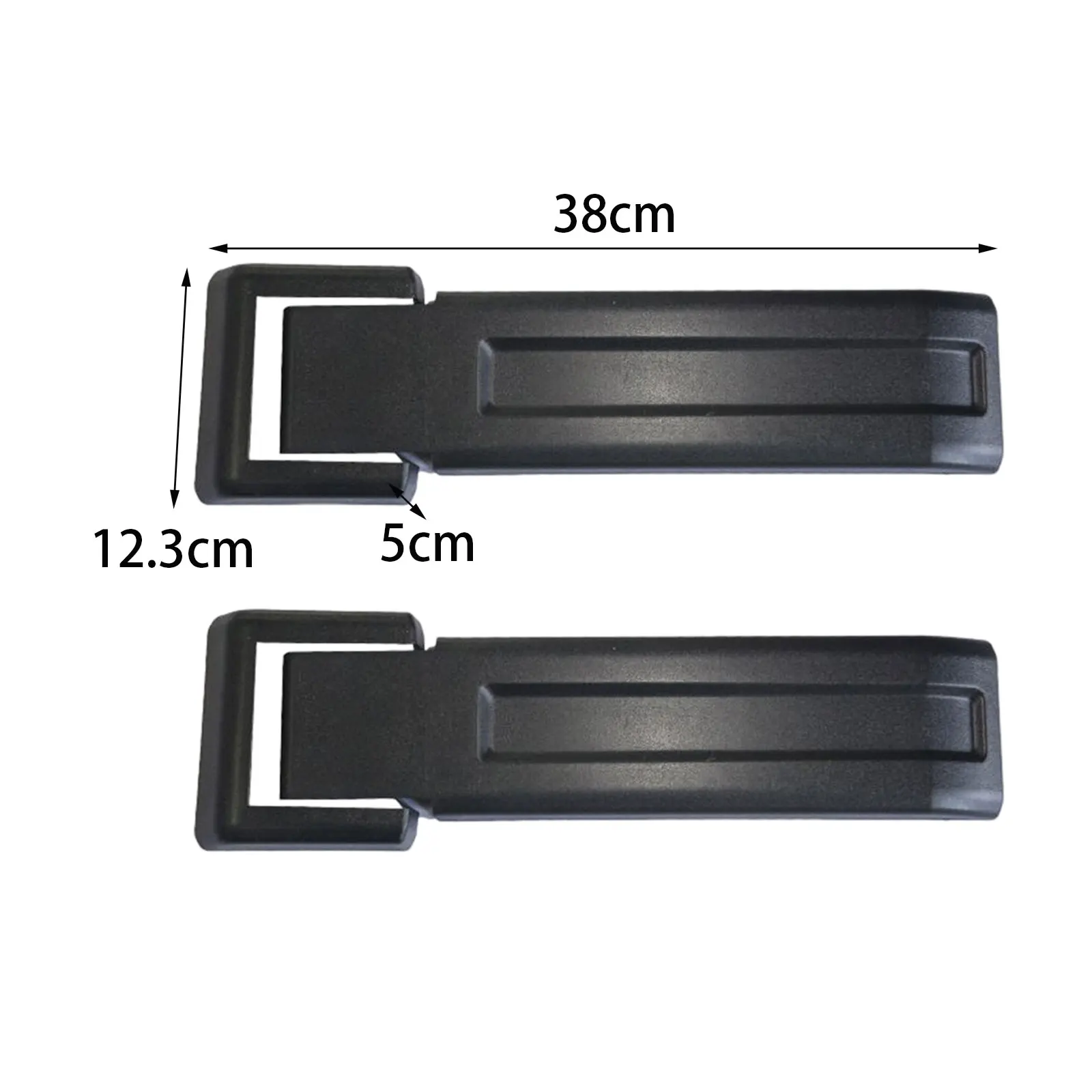 2Pcs Upper Tailgate Hinge Covers for Jeep Wrangler JK Rear Door