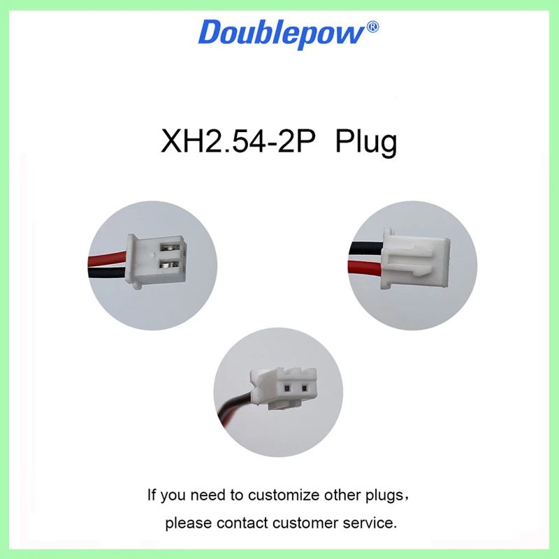 Doublepow-bateria de Lítio Recarregável Li-lon com Placa de Proteção Pcb Faça Você Mesmo Bateria 18650 4400mah 3.7v Xh2.54-ficha 2p - Image 2