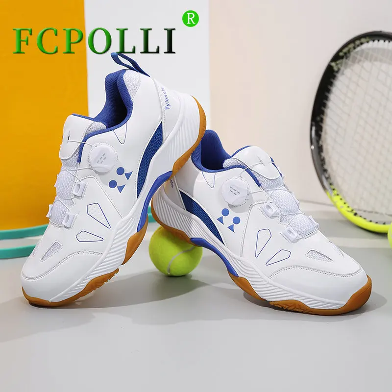 Professional Badminton Shoes Women Quick Lacing Indoor Court Shoes Mens