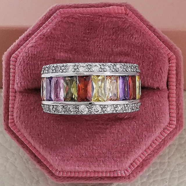 Wedding Band Eternity Ring For Women Big Gift For Ladies Love Wholesale Lots Bulk Jewelry R5578