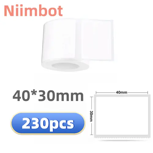 Niimbot B21/B1/B3S Thermal Label Sticker Paper Printable White 20-50mm Width Clothing Tag Commodity Price Food Self-Adhesive - Image 16