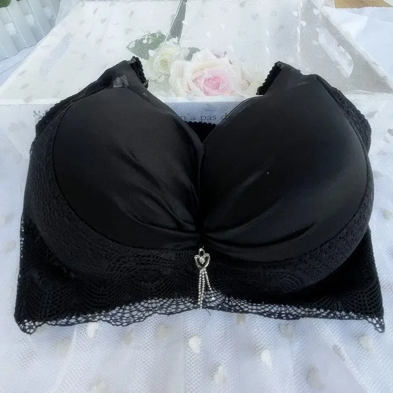 Push Up Padded Bra 12CM Thicken for Small Chest A B Cup Wireless Comfort Bras with Wide Side Wings No Spill Lingerie Seamless 4