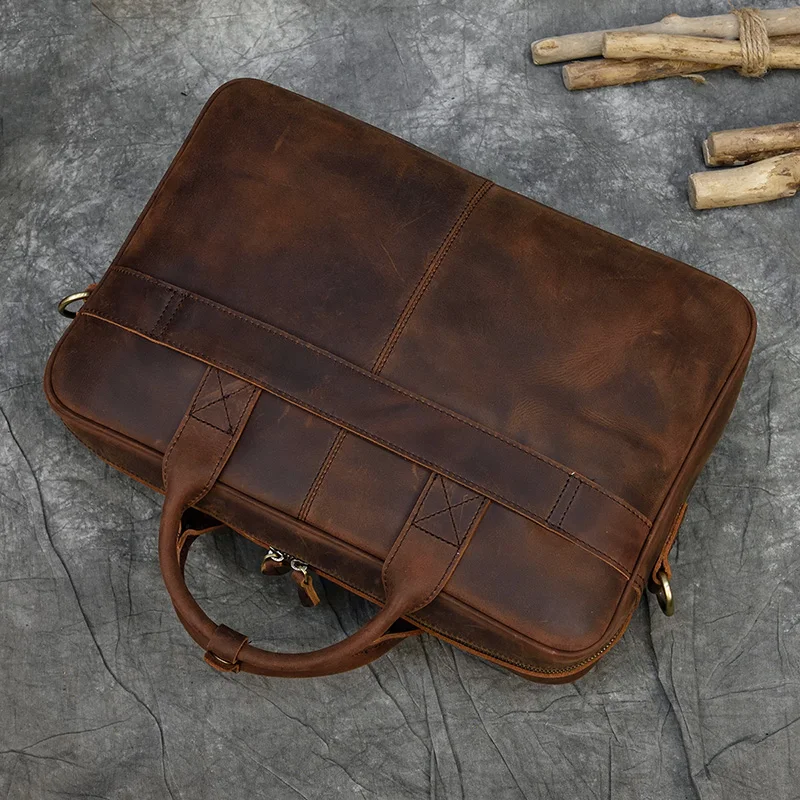 Laptop Bag 17 - Premium Leather (No. 1)
