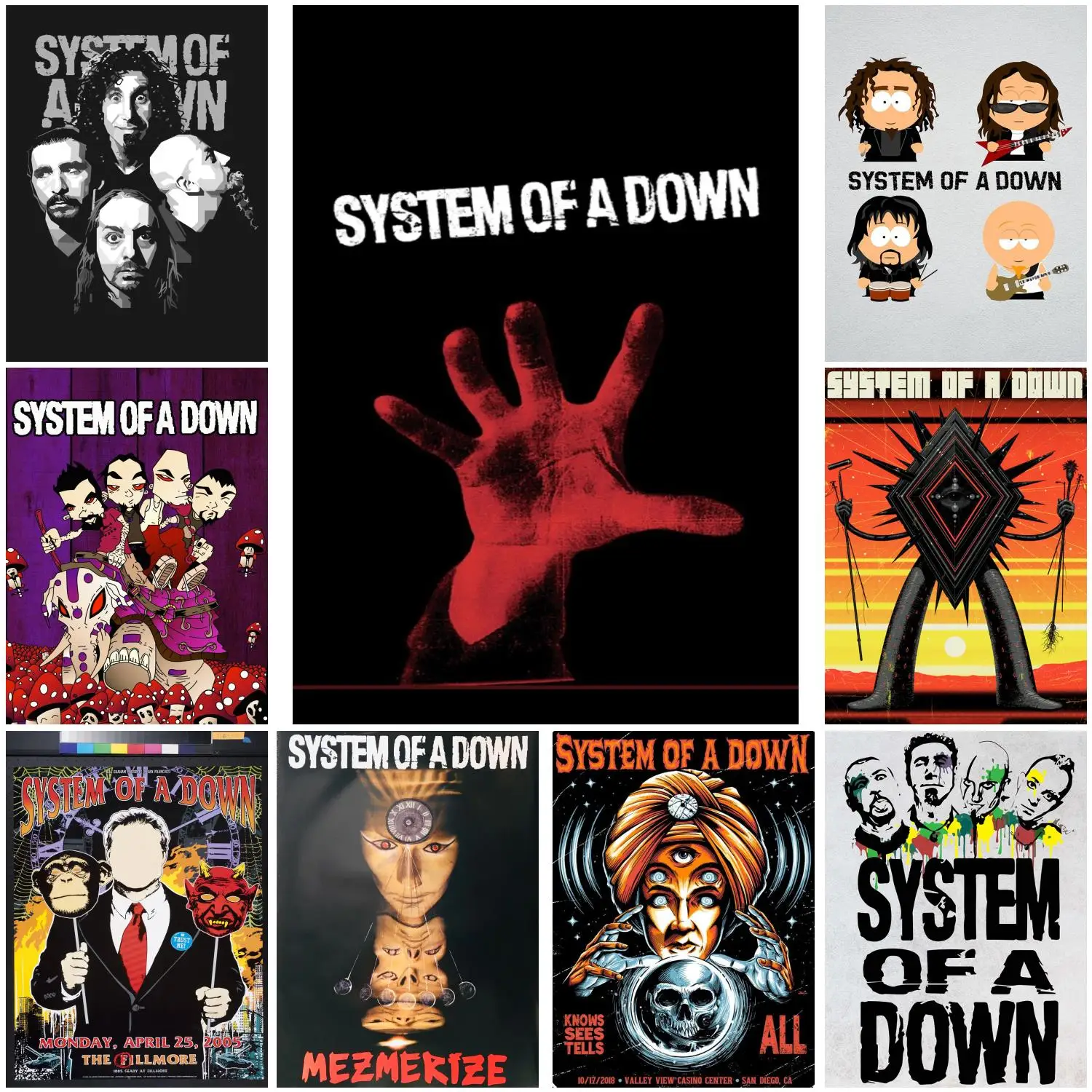 System of a down Poster Decorative Painting Canvas Poster Gift Wall Art System of a down Poster Decorative Painting Canvas Poster Gift Wall Art