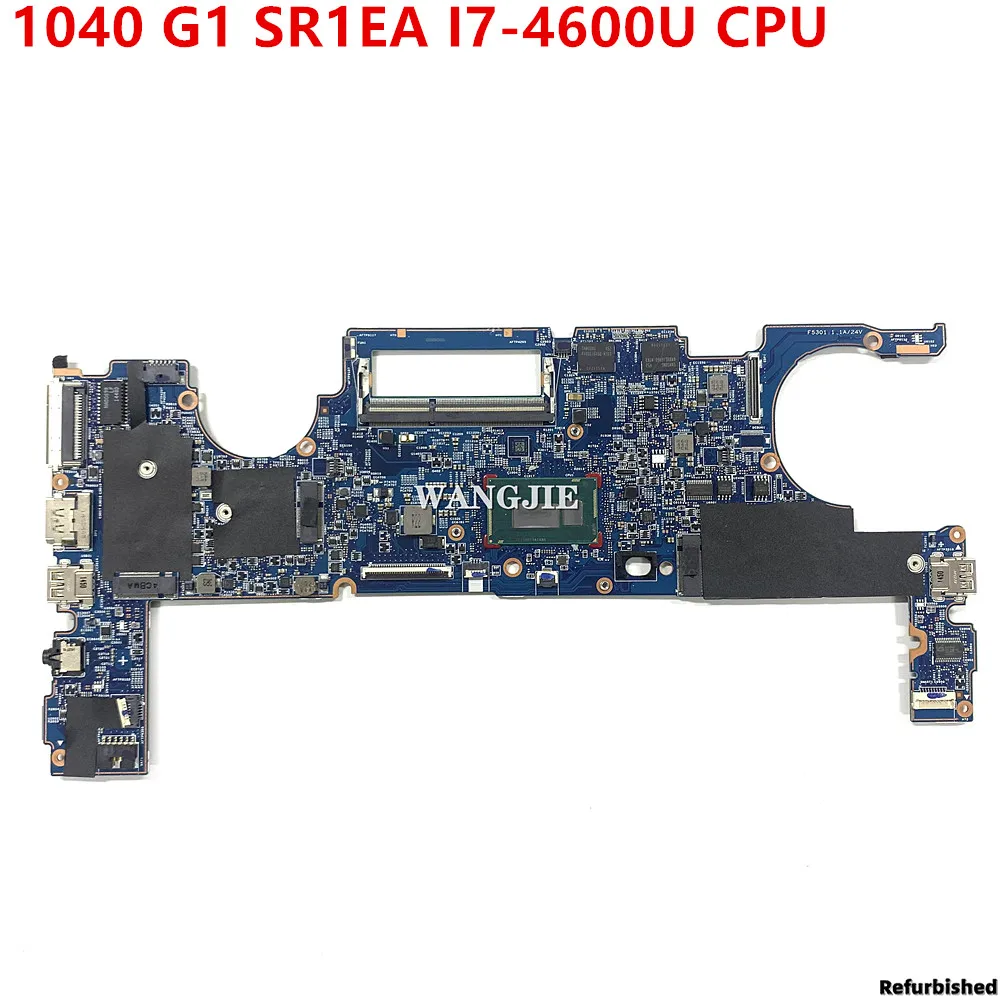 

Refurbished For HP Elitebook Folio 1040 G1 Laptop Motherboard 14 Inch SR1EA I7-4600U 12295-1 48.4LU01.011 748354-601 748354-001