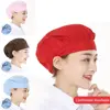 Women Man Cotton Dust proof Work Cap Accessories Bundled Hair Work Headband Chef Cap Food Service Cook Hat Canteen Catering 4