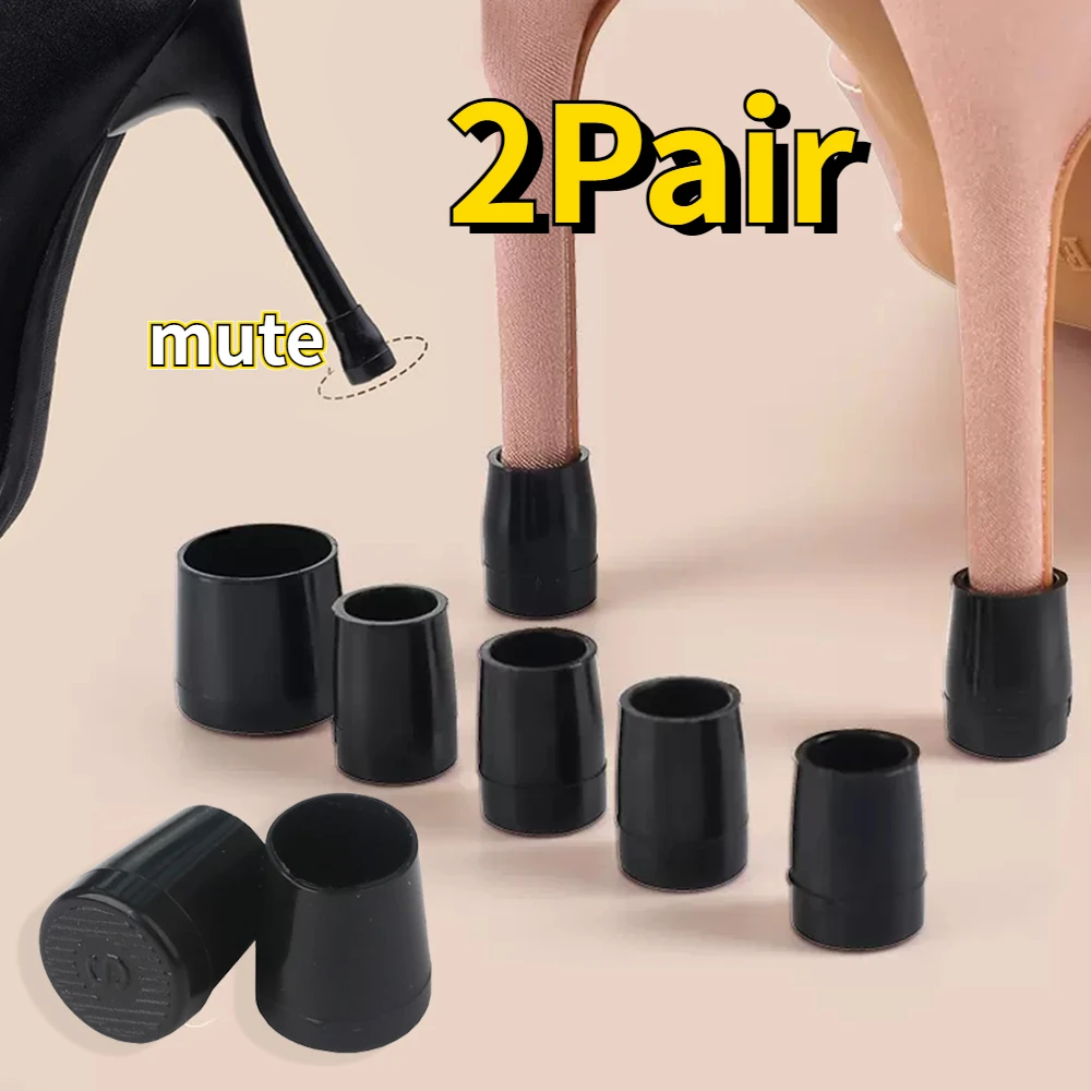 Amazon.com: 16 Pairs High Heel Protectors Stiletto Heel Repair Caps Covers  & Heel Stoppers 4 Sizes High Heel Tip Covers, Noise Reducing, Slip-On Caps  (16 Pairs Black) : Health & Household