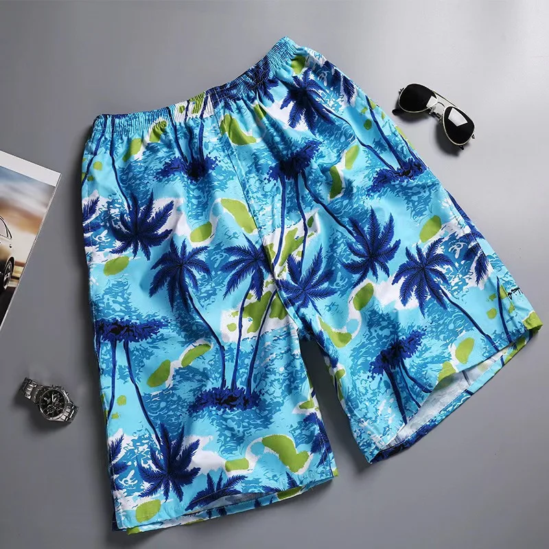 Summer Youth Fitness Beach Surfing Quick Dried Pants Leisure Sports Shorts Beach Pants Men  l-4xl