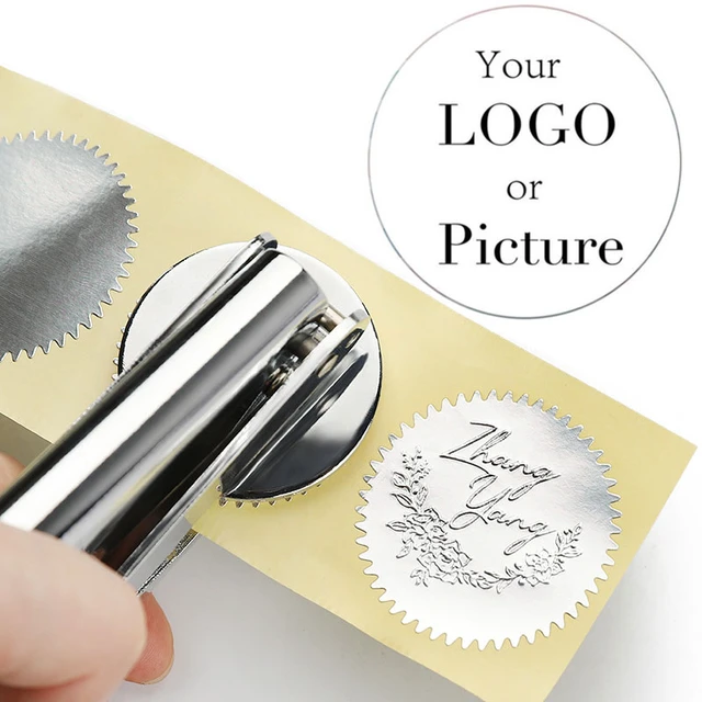 Custom Embosser Stamp,Personalized Embosser,Wedding steel  embosser,stamp,wedding logo seal, design your own logo - AliExpress