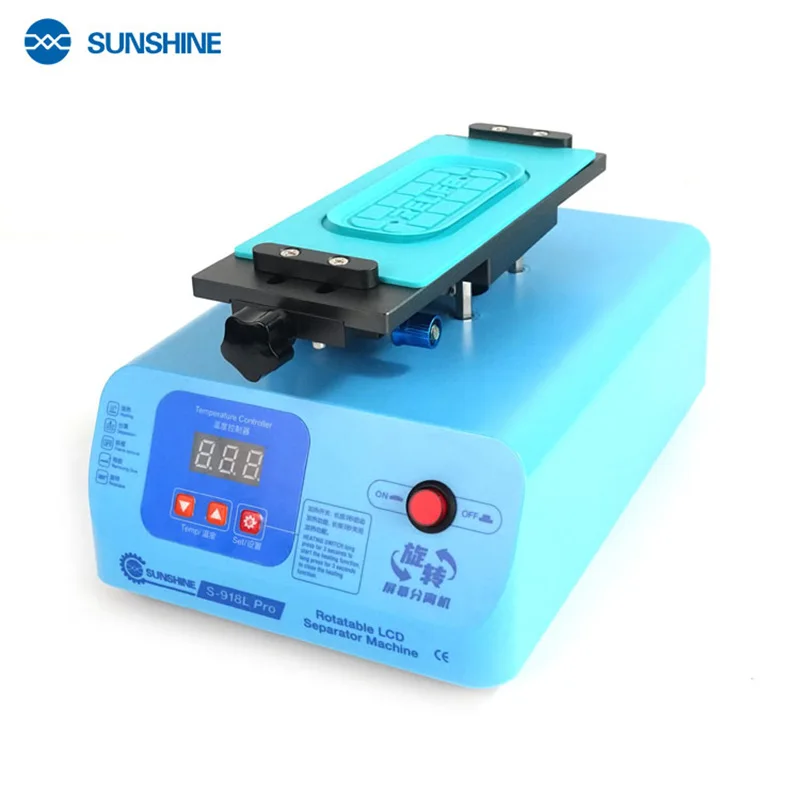 SUNSHINE S-918L Pro 7inch Rotate Hot Plate Separator Machine Strong Suction For iPhone Samsung LCD Display Repair Tool