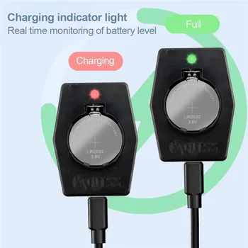 Caricabatteria portatile mini a bottone LIR2032 LIR2025 LIR 2016 Tipo-C Caricabatterie per batterie Li-C da 3,6 V