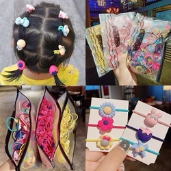 20Pcs Children's Hair Ties Headdress Not Hurt Girls Scrunchies Elastic Hair Band Kids Hair Rope Rubber Band Set Hair Accessories