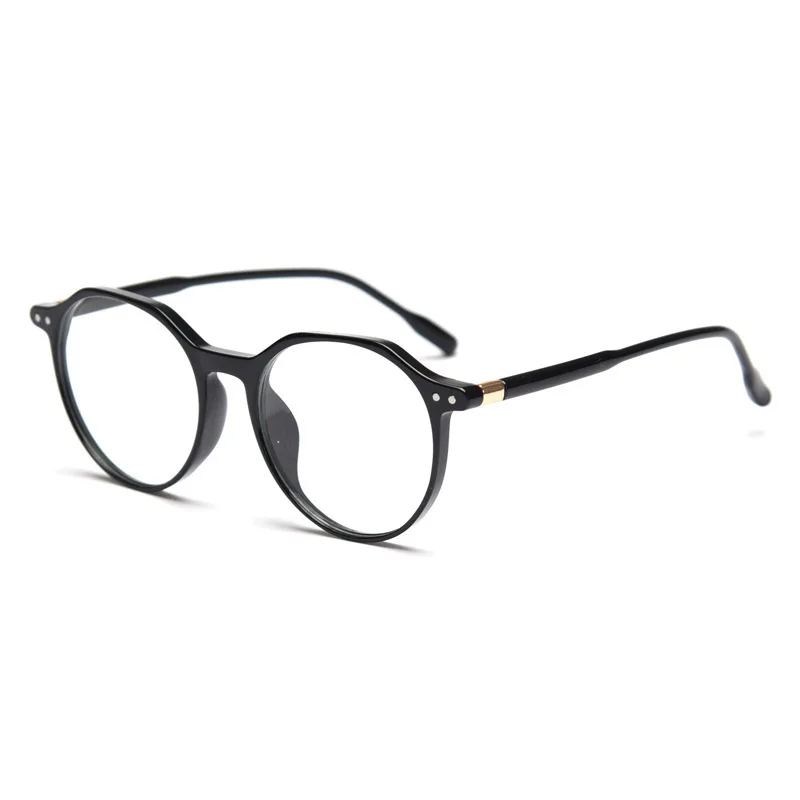 Blue Light Blocking Eyeglasses Frame Fashion Style Round Shape Glass Frames for Men Women TR90 Material Female Glass