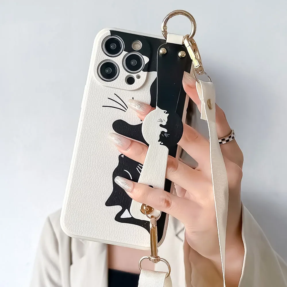 SoCouple Cat Neck Lanyard Wrist Strap Holder Phone Case Cover