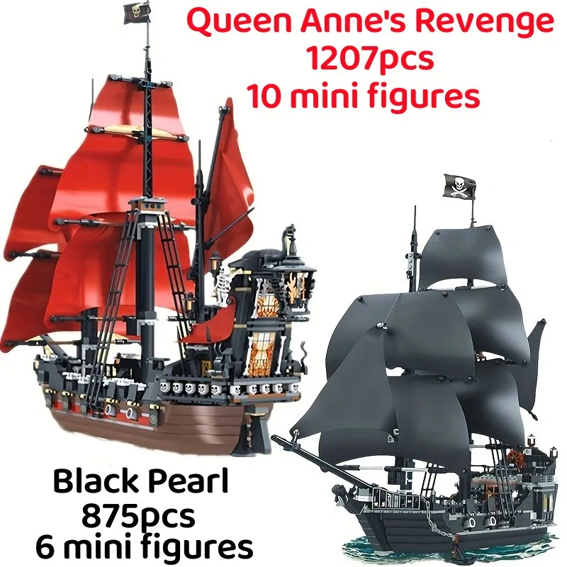 MOC - Pirates Des Caraïbes - Le Black Pearl (Sunshine) - Maquette De Bateau