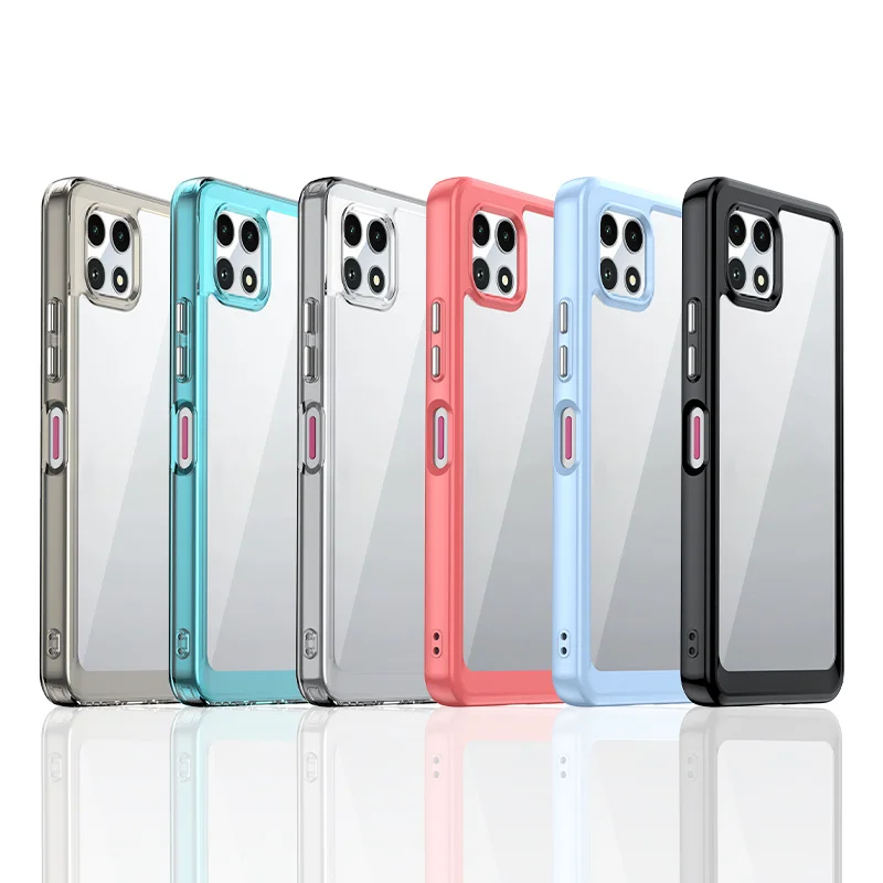 Transparent Colorful TPU Protective Phone Case - Clear Shell Cover