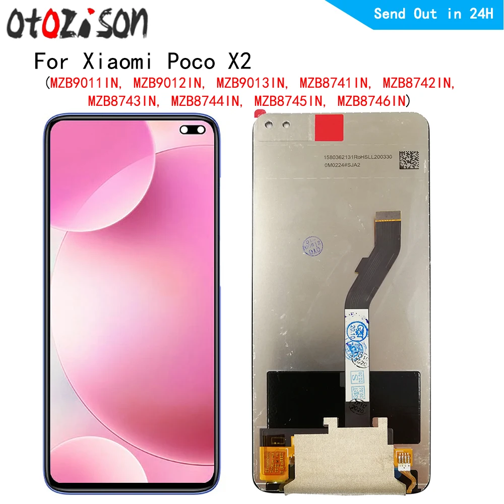 

6.67" IPS LCD For Xiaomi Poco X2 MZB9011IN, MZB9012IN, MZB9013IN LCD Display Touch Panel Screen Digitizer with Frame Assembly