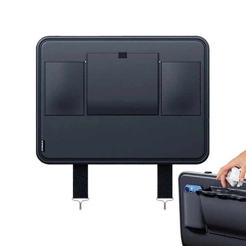 

Kick Mats Back Seat Protector Seat Back Storage Bag Kick Mat Protector Auto Seat Back Protectors Kick Mat Multi Pockets Travel