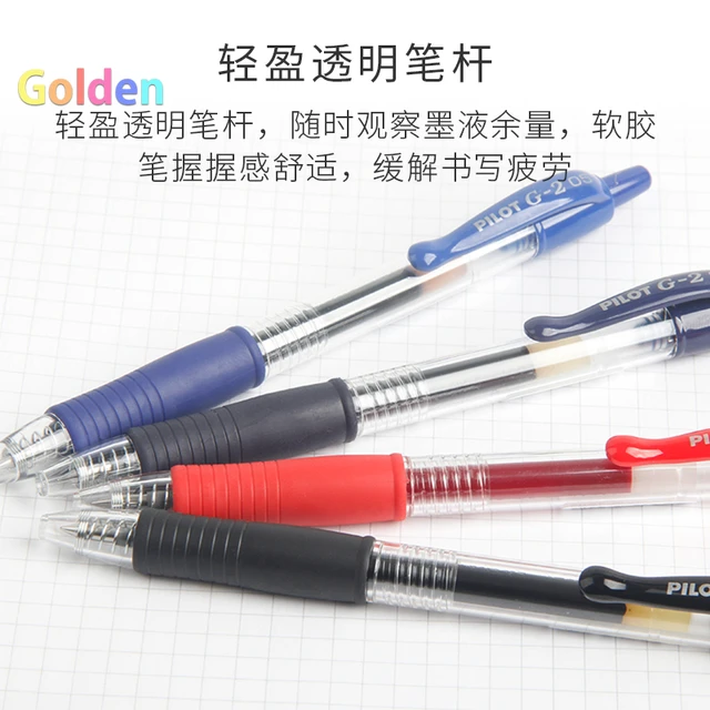 Pilot G2 Gel Ink Pen 0.38mm 0.5mm 0.7mm 1.0mm Retractable Home Office  School Stationery 