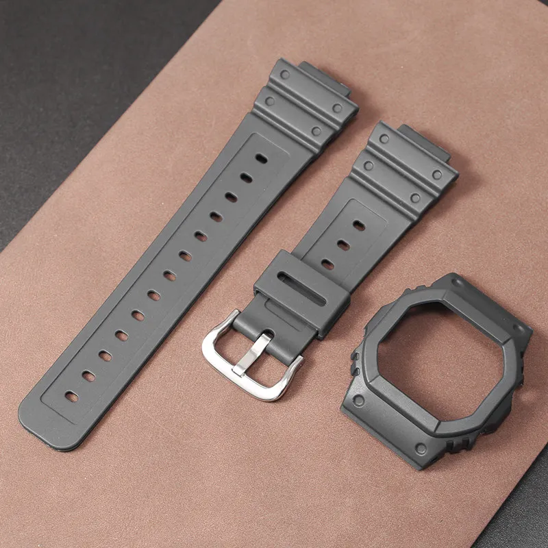 Silicone Watch Strap for Men - Small Square Design