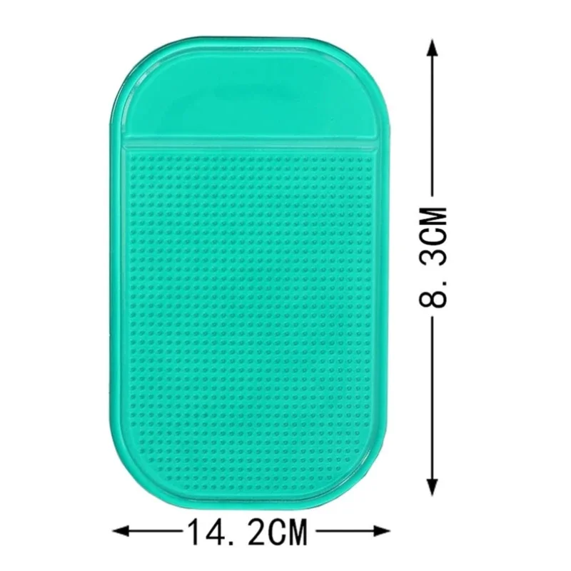 14*8cm Car Dashboard Sticky Pad Anti-Slip Pad Car Phone Keys Ornaments Storage Interior Storage Non-Slip Silicone Pads