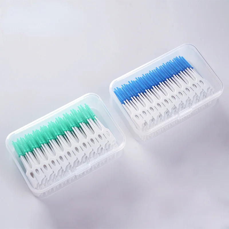 

Sdatter 160Pcs/set Silicone Interdental Brushes Super Soft Dental Cleaning Brush Teeth Care Dental floss Toothpicks Oral Tools