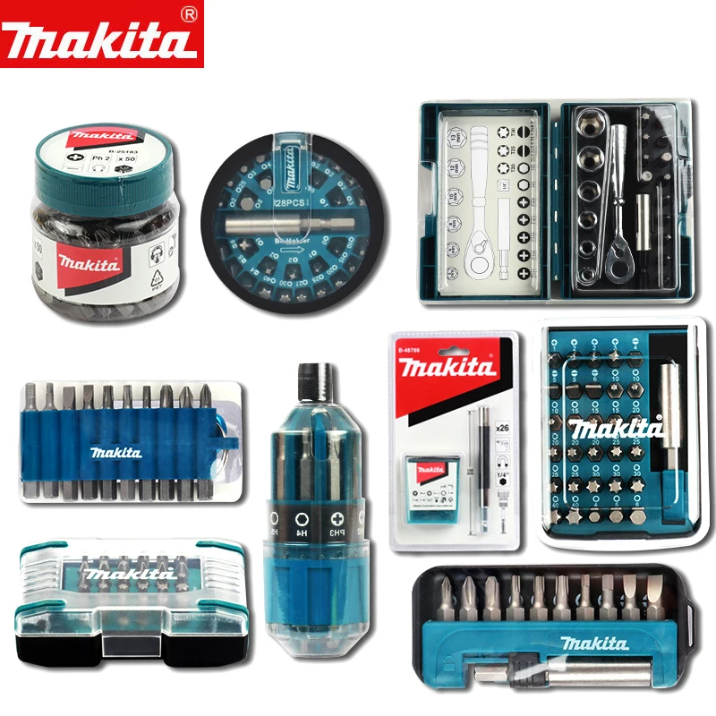 Makita Original Boxed Drill Bit Set Hexagonal Handle Batch Head Phillips Slotted Torx 6