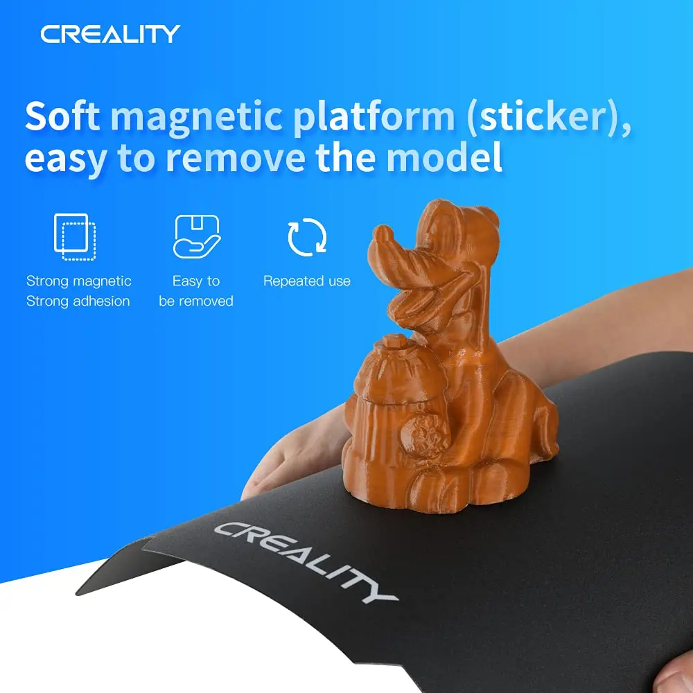 Soft Magnetic 3D Printer Build Surface Sticker Plate - 235x235x1MM