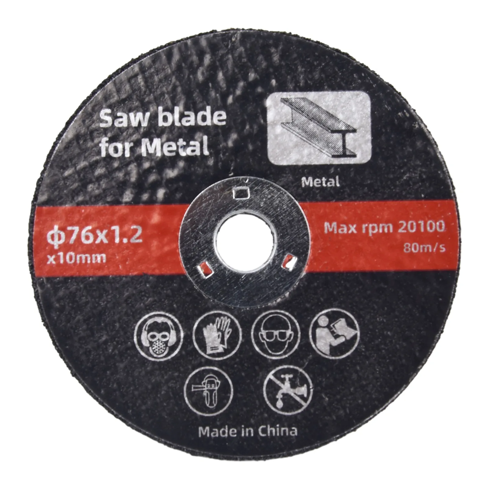 커팅 디스크 원형 송진 그라인딩 휠 톱날, 각도 연마기 목공 커터 기계 전동 공구, 10mm 보어, 76mm