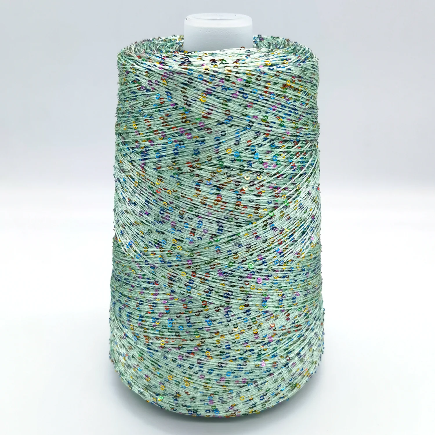 500g 2mm Sequins Yarn Crochet Knitting Yarn High-density Needlework Hand Knitting DIY for Woman Woollen Hat Scarf