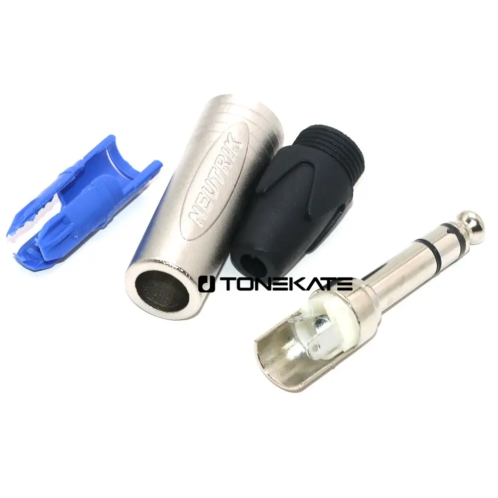

NEUTRIK 6.5mm stereo gold-plated 6.35 mono headset welding TS connector microphone TRS microphone speaker guitar dual channel